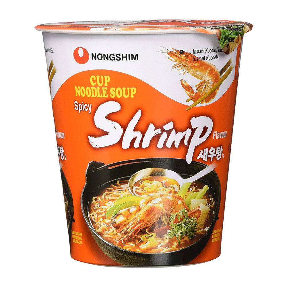Nongshim Cup Noodle Soup Shrimp ai Gamberi Piccante