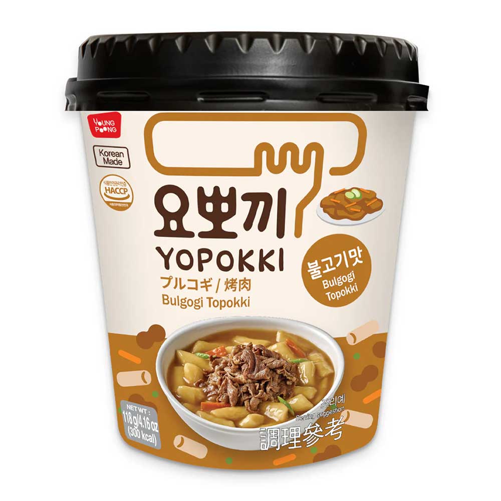 Youngpoong Tteokbokki Cup con Salsa Bulgogi - 118g