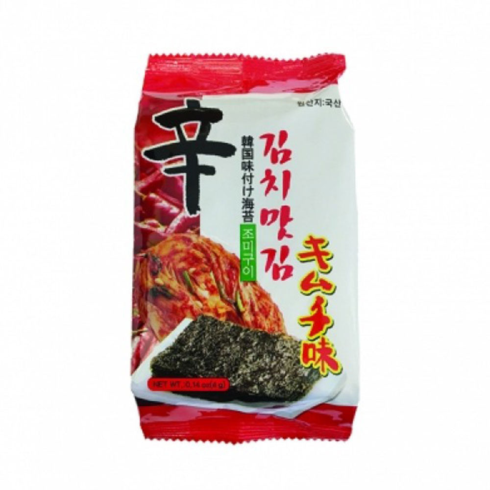 Snack Coreano di Alghe al Kimchi - 4g