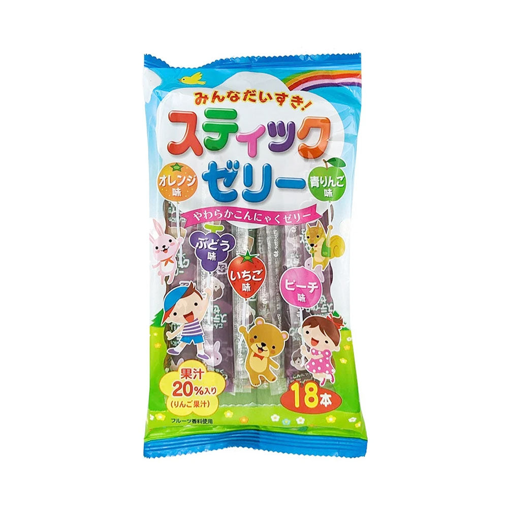 Minna Daisuki! Stick Jelly Gelatine alla Frutta - 18pz