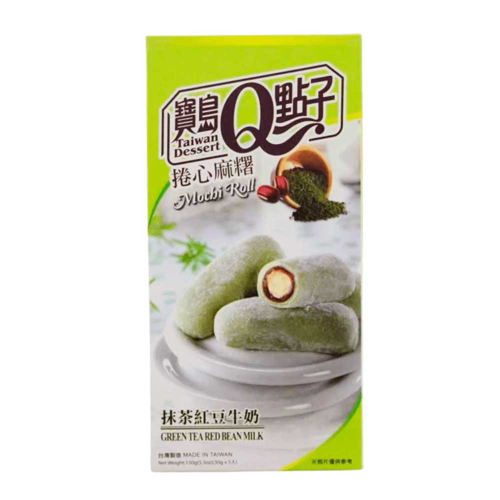 Mochi Roll Tè Verde Fagioli Rossi e Latte - 150g