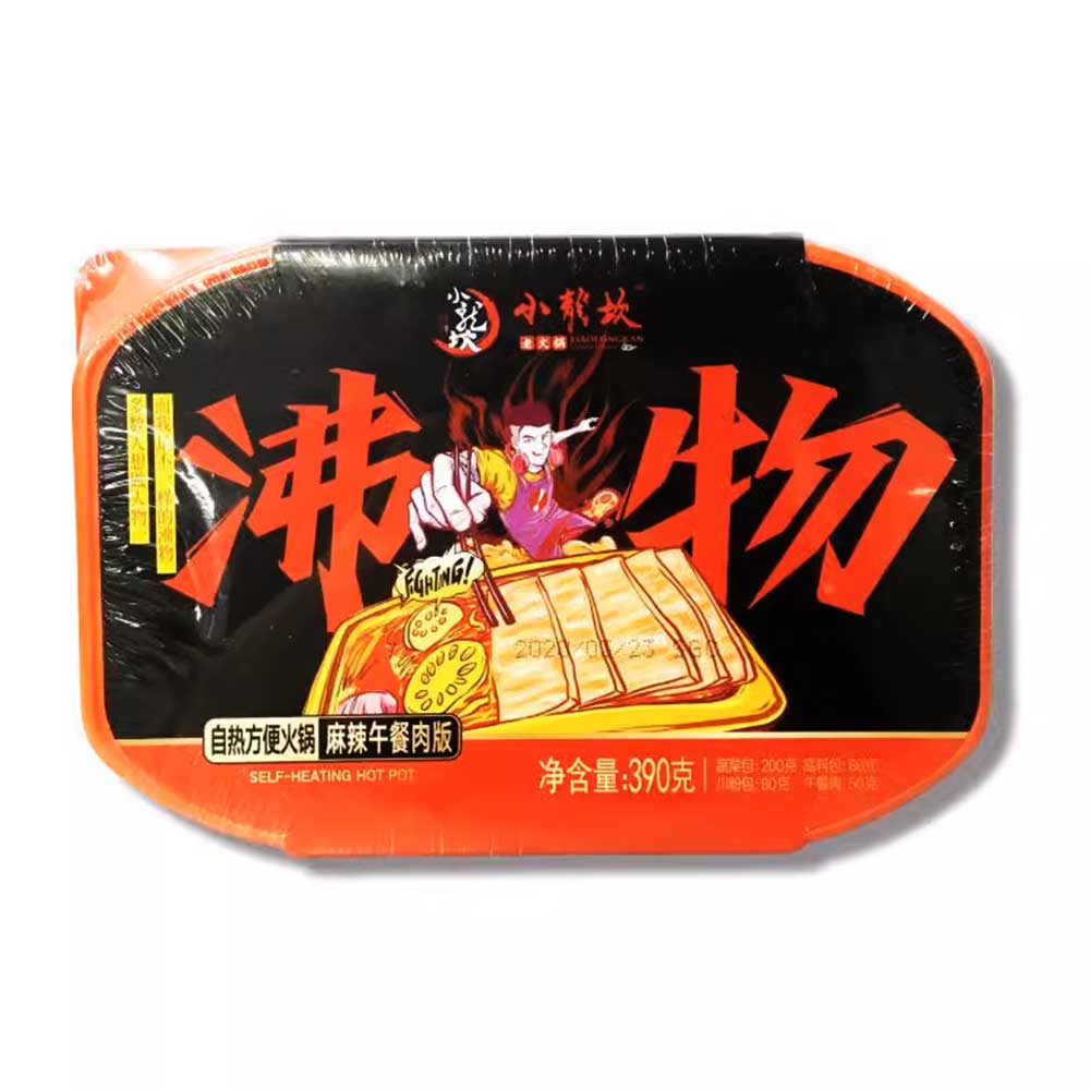 Shoo Loong Kan Instant Hot Pot épicé et viande de déjeuner – 390 g